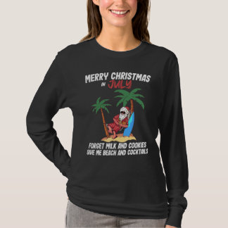 Weihnachten im Juli Strandparty Santa Männer Fraue T-Shirt