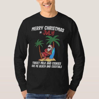 Weihnachten im Juli Strandparty Santa Männer Fraue T-Shirt