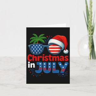 Weihnachten im Juli Summer Beach Hawaii Santa Usa Karte