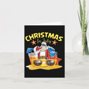 Weihnachten im Juli Sungles Funny Santa Summer Vac Karte