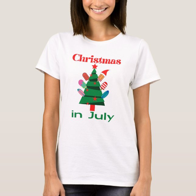 Weihnachten im Juli T-Shirt (Vorderseite)