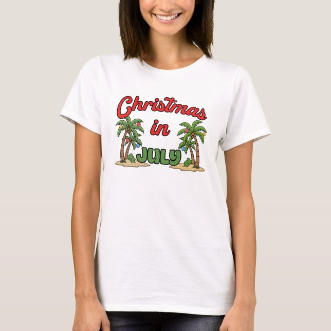 Weihnachten im Juli T-Shirt (Vorderseite)
