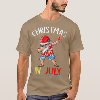 Weihnachten im Juli T-Shirt Funny Dabbing Santa Su