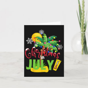 Weihnachten im Juli T-Shirt Sommerurlaub am Strand Karte