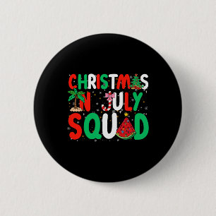Weihnachten im Juli-Team Lustiger Sommer Xmas Männ Button