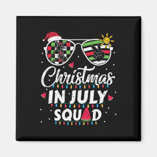 Weihnachten im Juli-Team Lustiger Sommer Xmas Männ Magnet