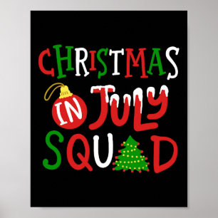 Weihnachten im Juli-Team Lustiges Frohes Xmas Männ Poster