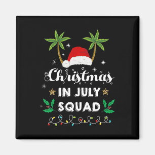Weihnachten im Juli-Truppe Lustiges Sommer-Xmas-Sa Magnet