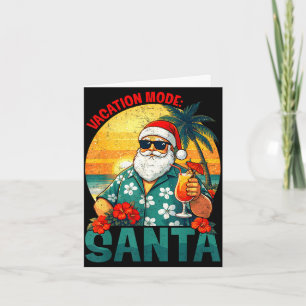 Weihnachten im Juli Urlaubsmodus Santa Hawaii Stra Karte