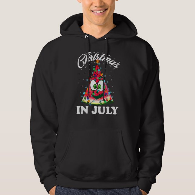 Weihnachten im Juli Wassermelone 1 Hoodie (Vorderseite)