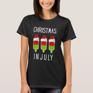 Weihnachten im Juli Wassermelone Eis lustige Weihn T-Shirt