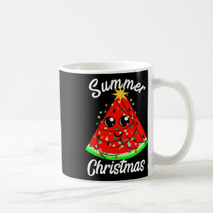 Weihnachten im Juli Wassermelone Obstbaum Tropisch Kaffeetasse