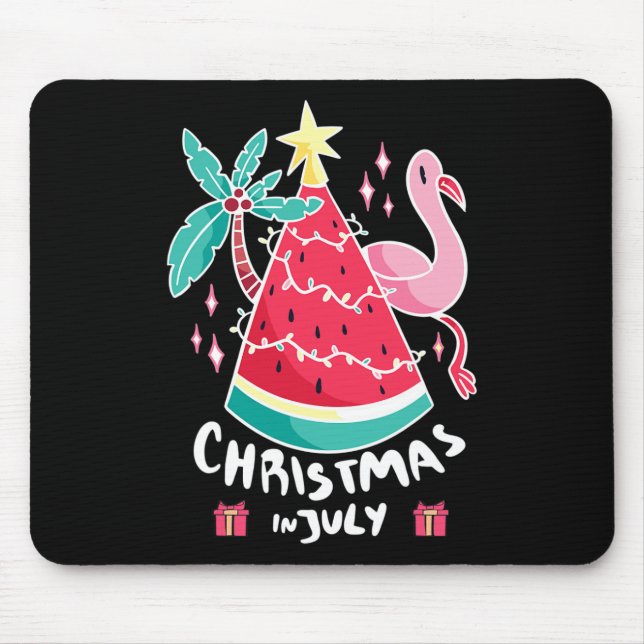 Weihnachten im Juli Wassermelone Weihnachtsbaum So Mousepad (Vorne)