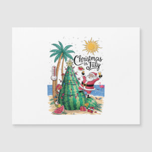 Weihnachten im Juli Wassermelone Xmas Baum Santa S Magnetkarte