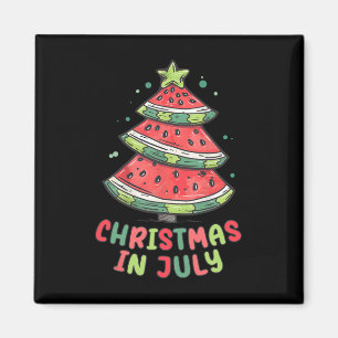 Weihnachten im Juli Wassermelone Xmas Baum Sommer Magnet