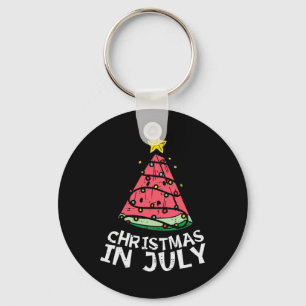 Weihnachten im Juli Wassermelone Xmas Baum Sommer Schlüsselanhänger