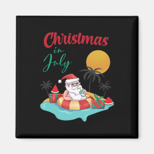 Weihnachten im Juli Wassermelone Xmas Palme Sommer Magnet