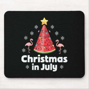 Weihnachten im Juli Wassermelonenbaum Lustiger Fla Mousepad