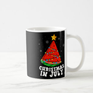 Weihnachten im Juli Wassermelonenbaum Sommerferien Kaffeetasse