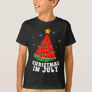 Weihnachten im Juli Wassermelonenbaum Sommerferien T-Shirt