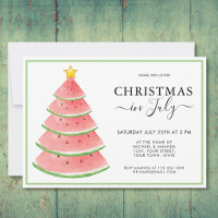 Weihnachten im Juli Watermelon Sommer Party
