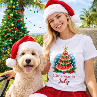 Weihnachten im Juli Watermelon Tree Festival T-Shirt