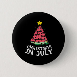 Weihnachten im Juli Watermelon Weihnachten Bäume S Button