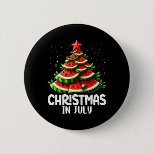 Weihnachten im Juli Watermelon Weihnachten Mägen F Button