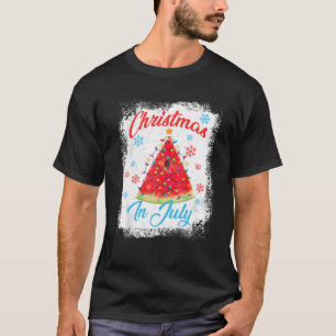 Weihnachten im Juli Watermelon Weihnachten Tree Ma T-Shirt