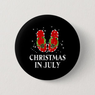 Weihnachten im Juli Weihnachten Drehte Flop Sommer Button