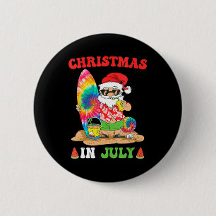 Weihnachten im Juli Weihnachten Gefärbte Krawatte Button