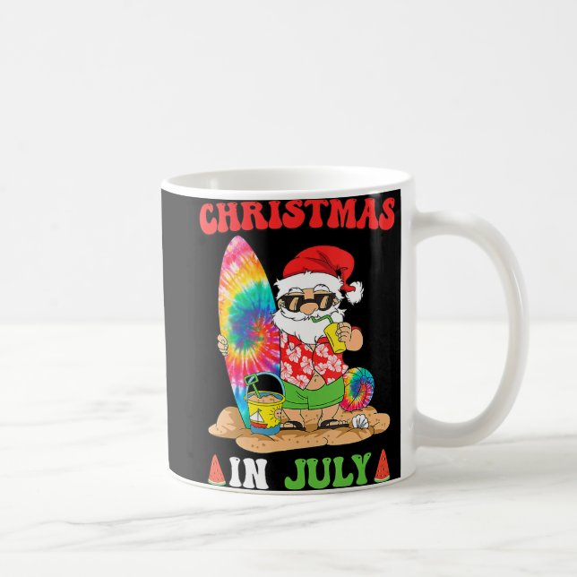 Weihnachten im Juli Weihnachten Gefärbte Krawatte  Kaffeetasse (Rechts)