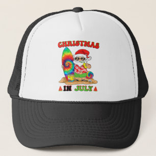 Weihnachten im Juli Weihnachten Gefärbte Krawatte Truckerkappe