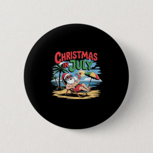 Weihnachten im Juli Weihnachten im Juli Strand Button
