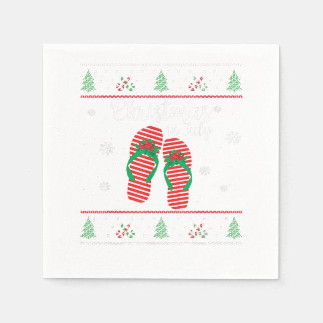 Weihnachten im Juli Weihnachten Serviette (Vorderseite)