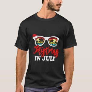 Weihnachten im Juli Weihnachten Sommer Sonnenbrill T-Shirt