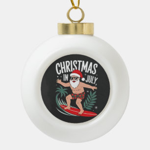 Weihnachten im Juli Weihnachten Weihnachten Weihna Keramik Kugel-Ornament