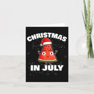 Weihnachten im Juli Weihnachtsbaum Sommer Karte