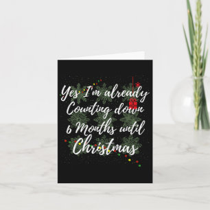 Weihnachten im Juli WeihnachtsCountdown Karte