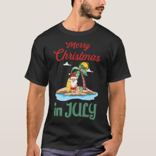 Weihnachten im Juli Weihnachtsferien Beach Vint T-Shirt