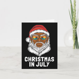 Weihnachten im Juli Weihnachtsfest Sommerferien Karte