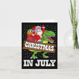 Weihnachten im Juli Weihnachtskids Boys Dinosaurie Karte