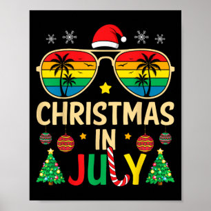 Weihnachten im Juli Weihnachtsmann Sungles Beach M Poster