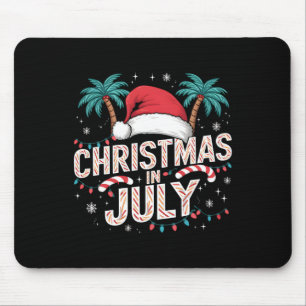 Weihnachten im Juli Weihnachtsmannmütze Funny Xmas Mousepad