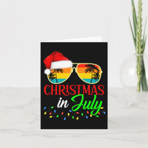 Weihnachten im Juli Weihnachtsmannmütze Sungles So Karte