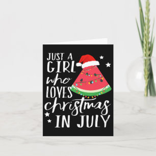 Weihnachten im Juli Womens Funny Watermelon Karte