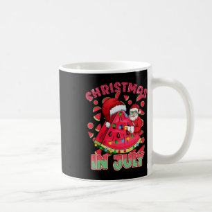Weihnachten im Juli Xmas Wassermelone Santa Strand Kaffeetasse