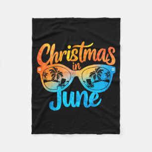 Weihnachten im Juni Alleinstehende Lustiger Sommer Fleecedecke
