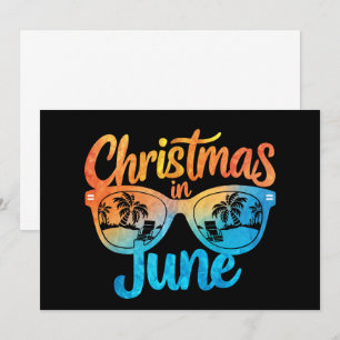 Weihnachten im Juni Sonnenbrille Lustiger Sommerur Einladung