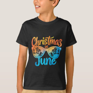 Weihnachten im Juni Sonnenbrille Lustiger Sommerur T-Shirt